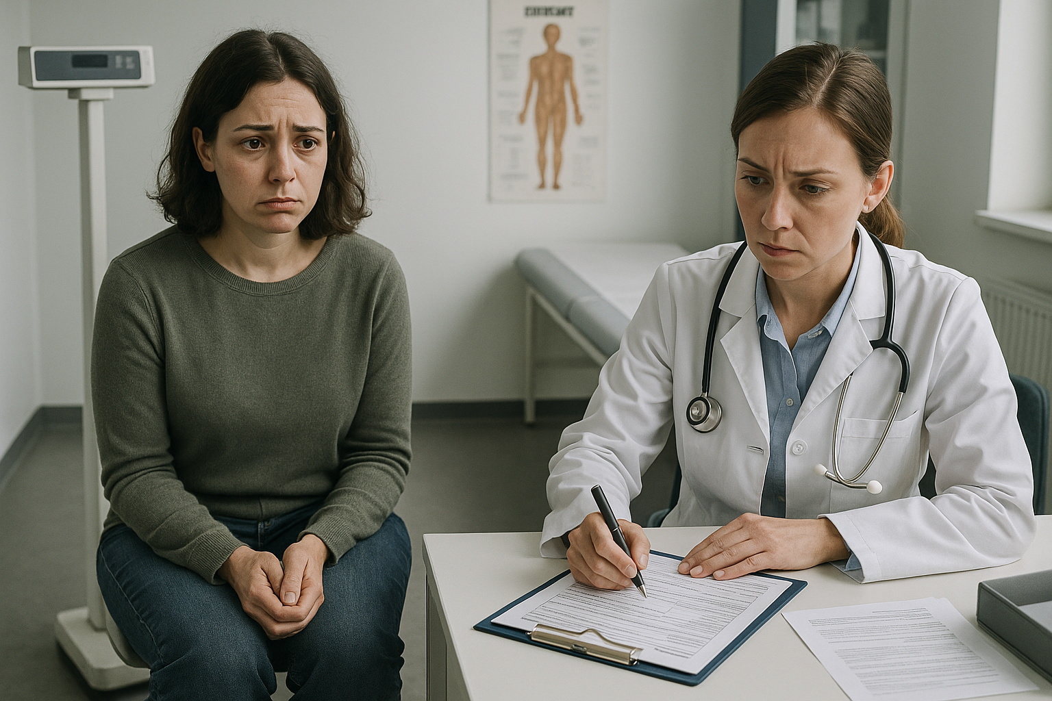 Doctor's office consultation